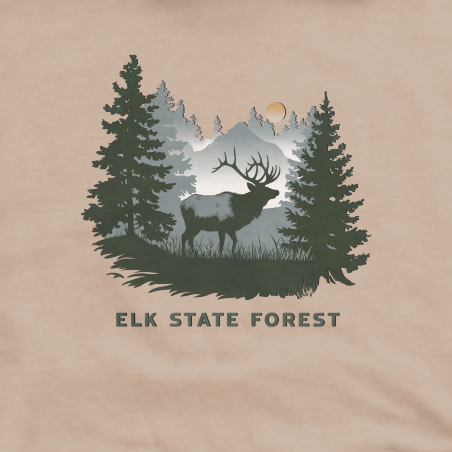 Elk State Forest Hoodie Adventure and Outdoors Themed Hoodie