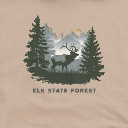 Elk State Forest Hoodie Adventure and Outdoors Themed Hoodie