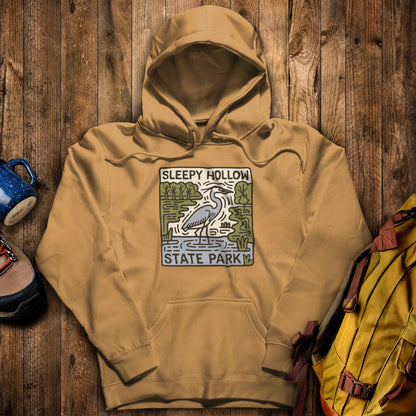 Sleepy Hollow State Park Hoodie Mustard Adventure and Outdoors Themed Hoodie