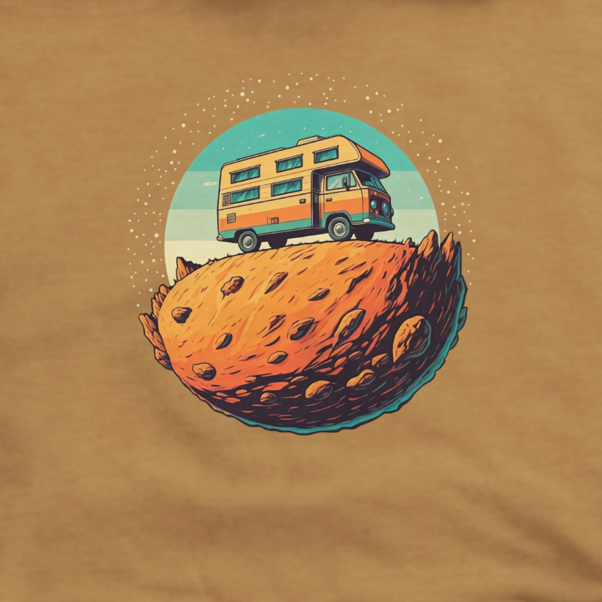 Camper Tiny Planet Hoodie Adventure and Outdoors Themed Hoodie