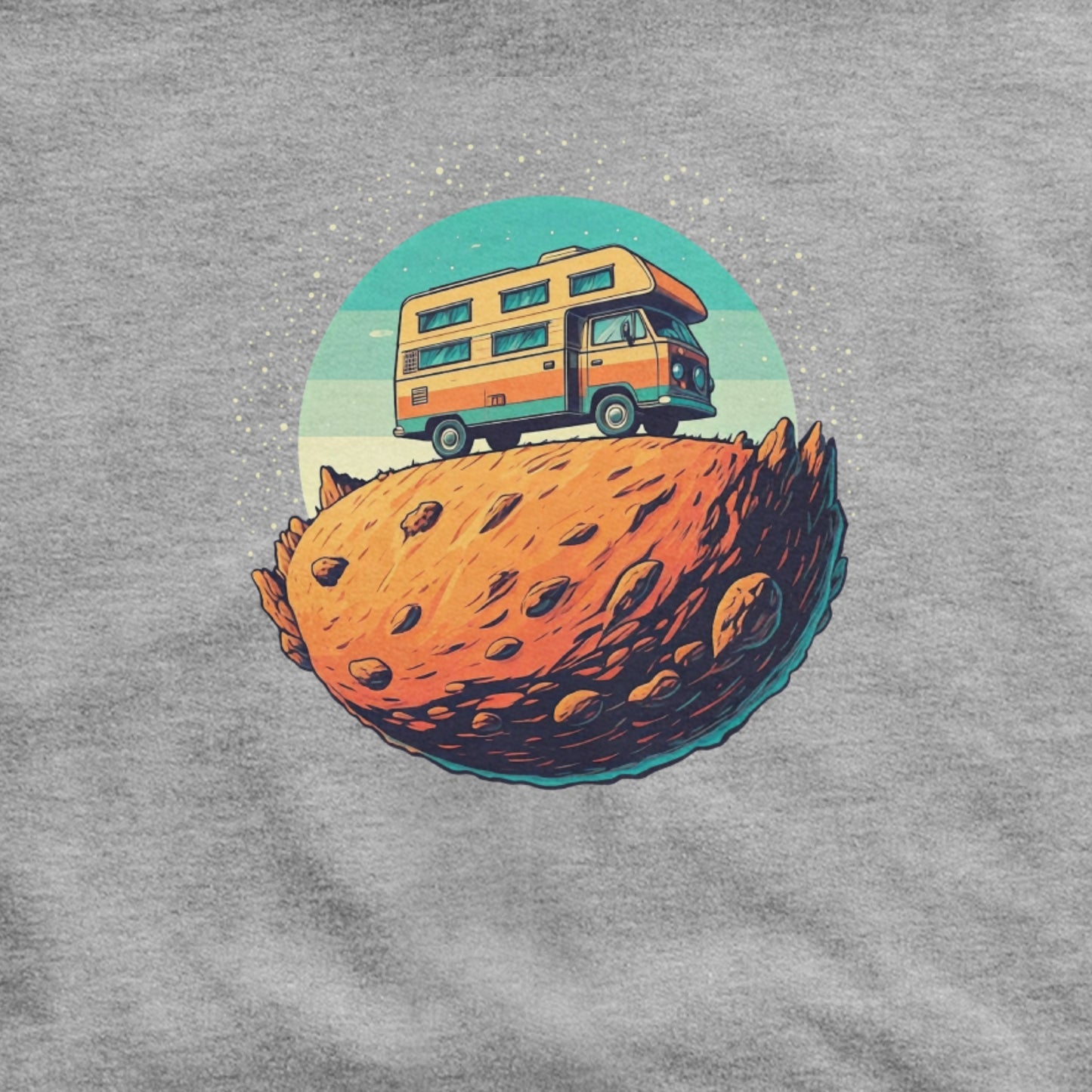 Camper Tiny Planet Hoodie Adventure and Outdoors Themed Hoodie