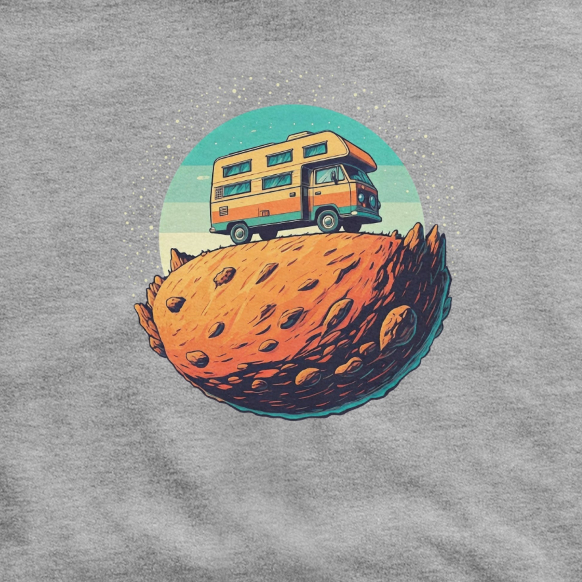 Camper Tiny Planet Hoodie Adventure and Outdoors Themed Hoodie