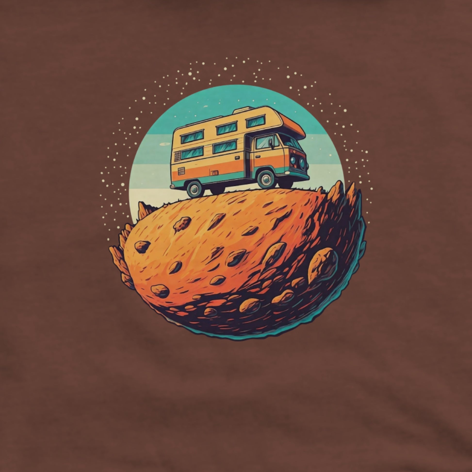Camper Tiny Planet Hoodie Adventure and Outdoors Themed Hoodie