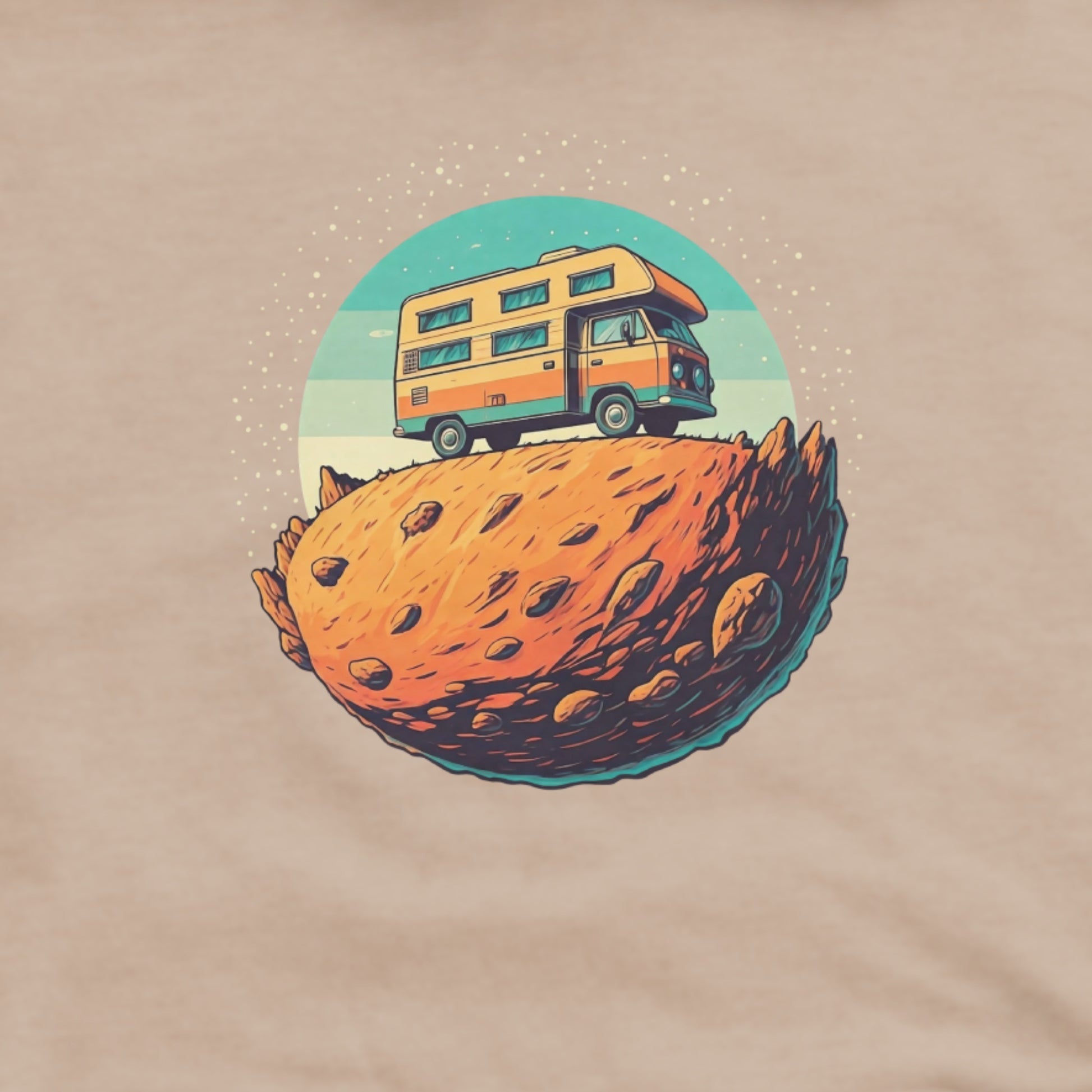 Camper Tiny Planet Hoodie Adventure and Outdoors Themed Hoodie