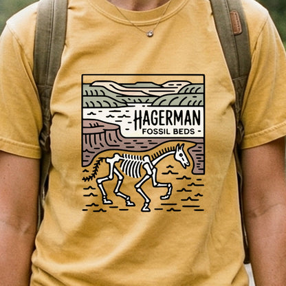 Hagerman Fossil Beds National Monument Cotton T-Shirt