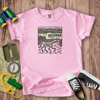 Hagerman Fossil Beds National Monument Kids Cotton T-Shirt
