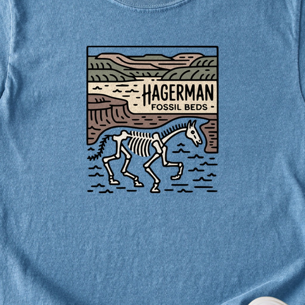 Hagerman Fossil Beds National Monument Kids Cotton T-Shirt