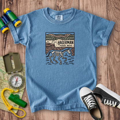 Hagerman Fossil Beds National Monument Kids Cotton T-Shirt