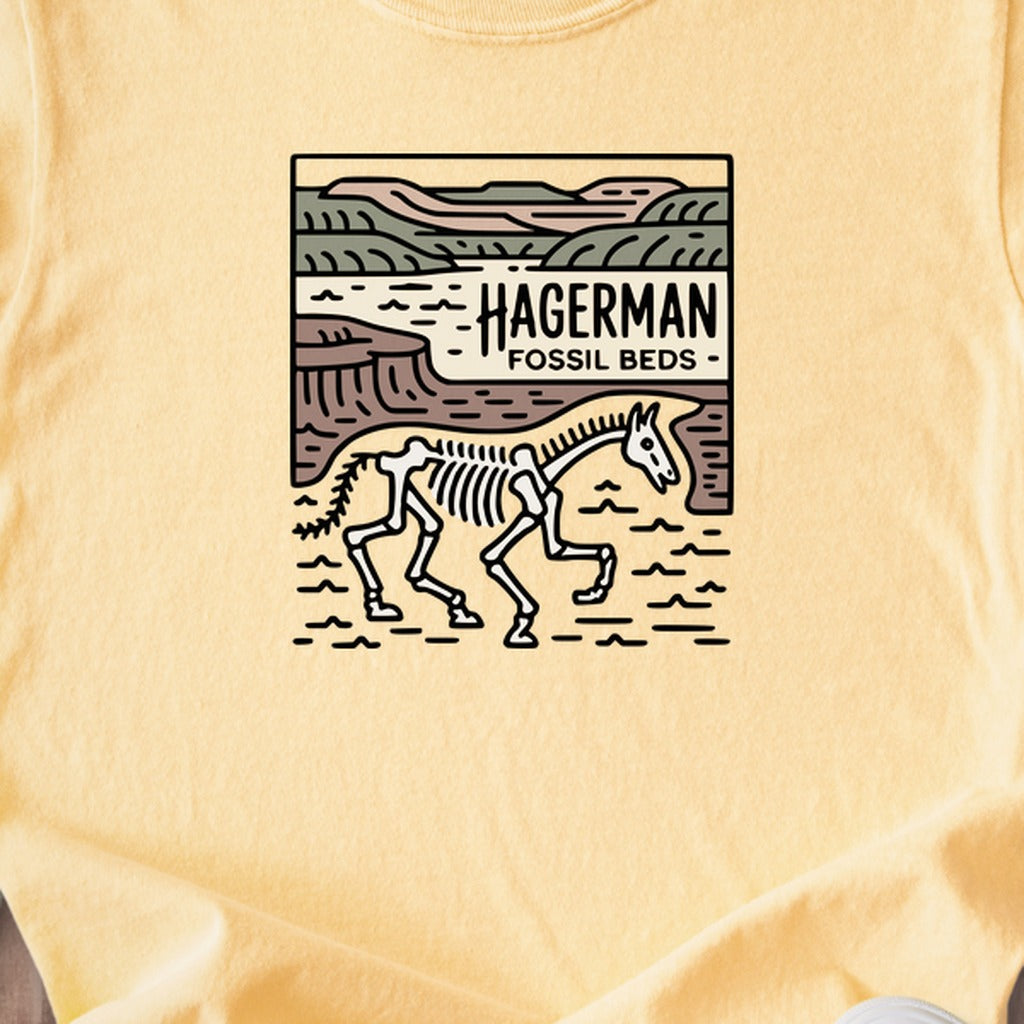 Hagerman Fossil Beds National Monument Kids Cotton T-Shirt