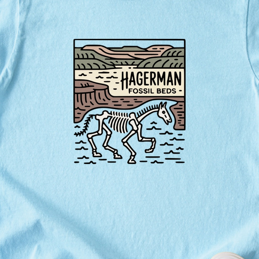 Hagerman Fossil Beds National Monument Kids Cotton T-Shirt