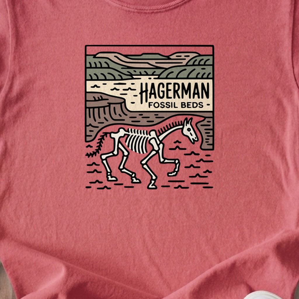 Hagerman Fossil Beds National Monument Kids Cotton T-Shirt