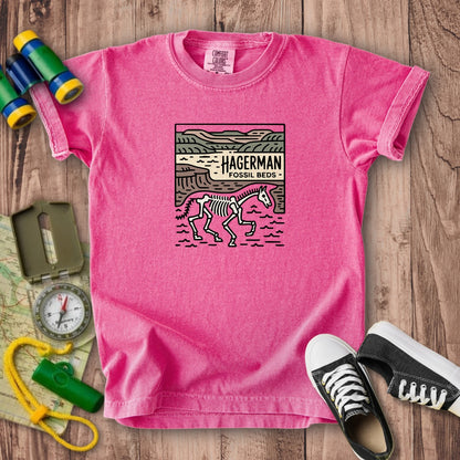 Hagerman Fossil Beds National Monument Kids Cotton T-Shirt