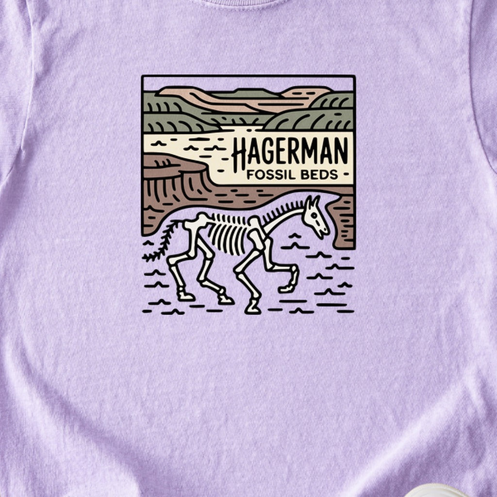 Hagerman Fossil Beds National Monument Kids Cotton T-Shirt