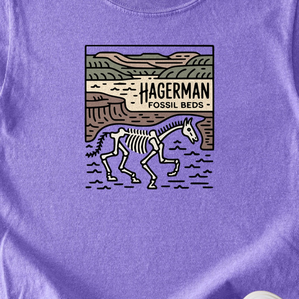 Hagerman Fossil Beds National Monument Kids Cotton T-Shirt