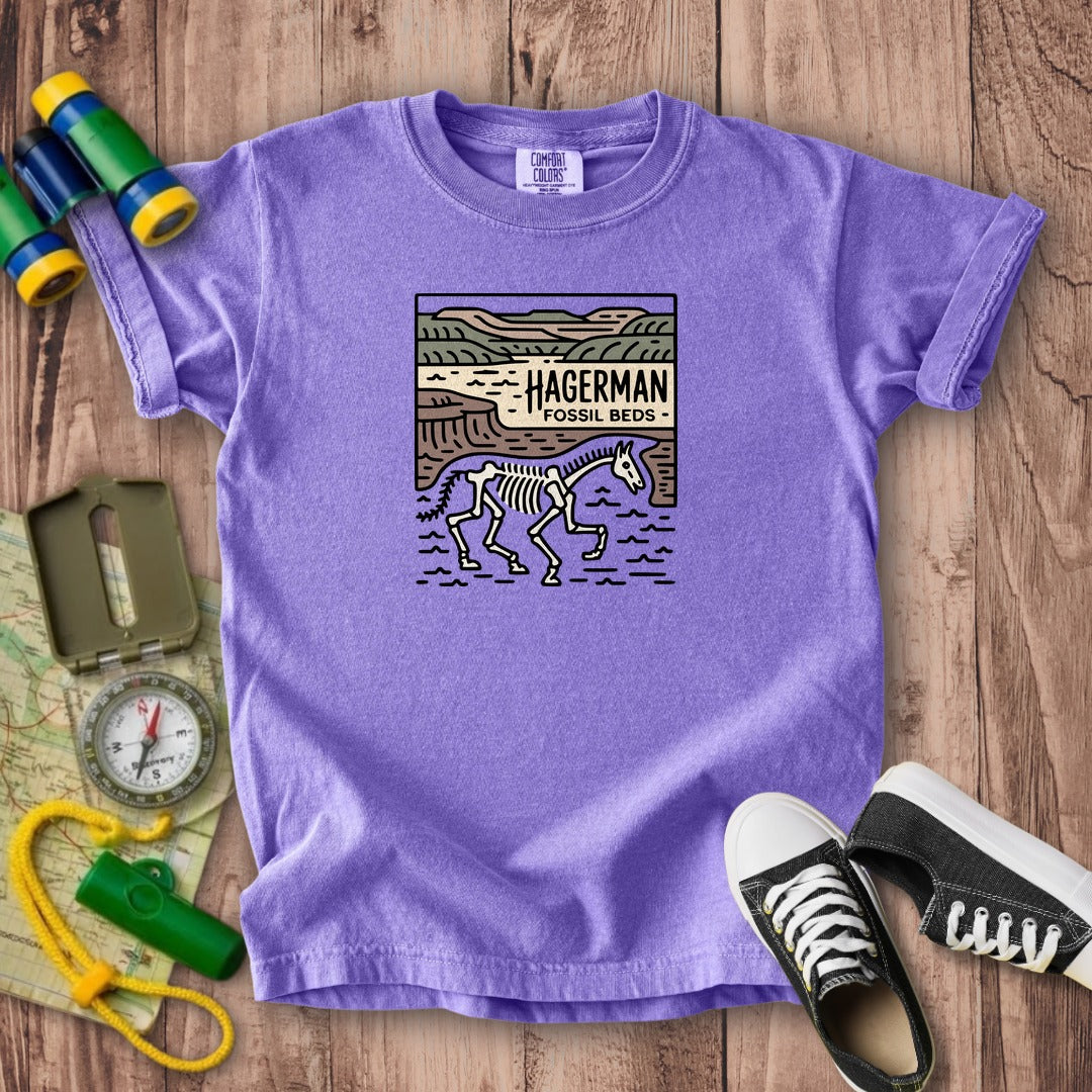 Hagerman Fossil Beds National Monument Kids Cotton T-Shirt