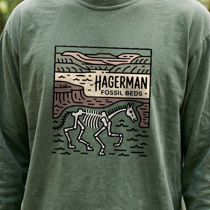Hagerman Fossil Beds National Monument Cotton Long Sleeve