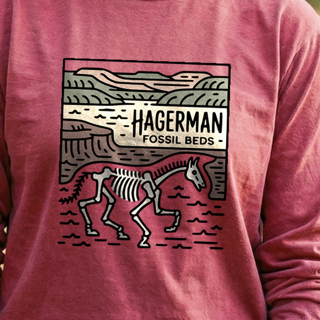 Hagerman Fossil Beds National Monument Cotton Long Sleeve