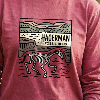 Hagerman Fossil Beds National Monument Cotton Long Sleeve