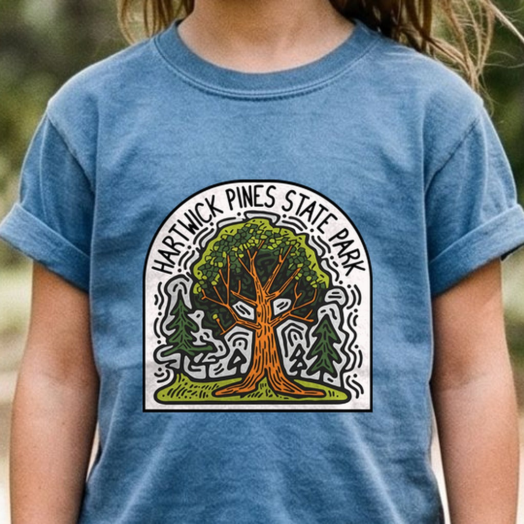 Hartwick Pines State Park Kids Cotton T-Shirt