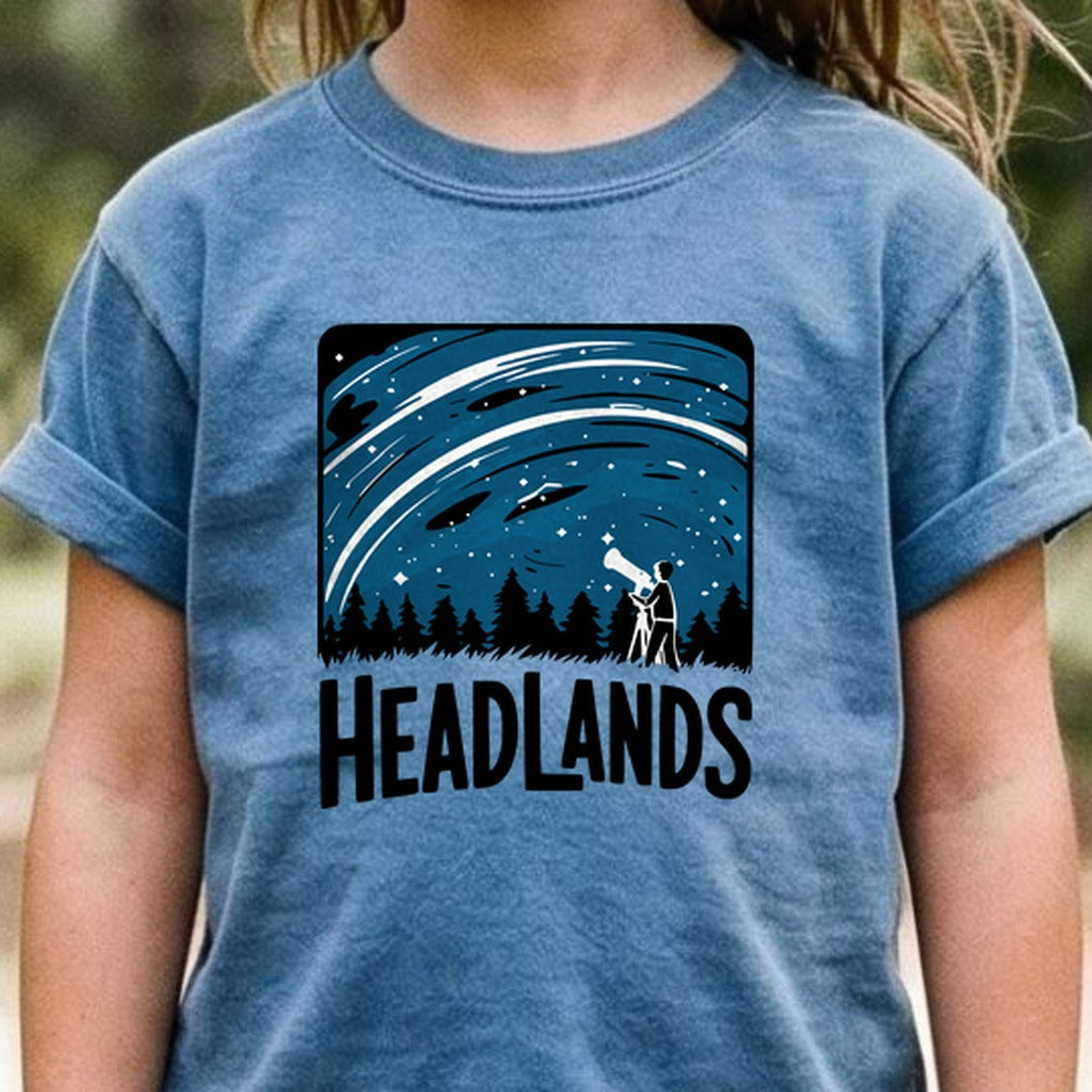 Headlands International Dark Sky Park at Night Kids Cotton T-Shirt