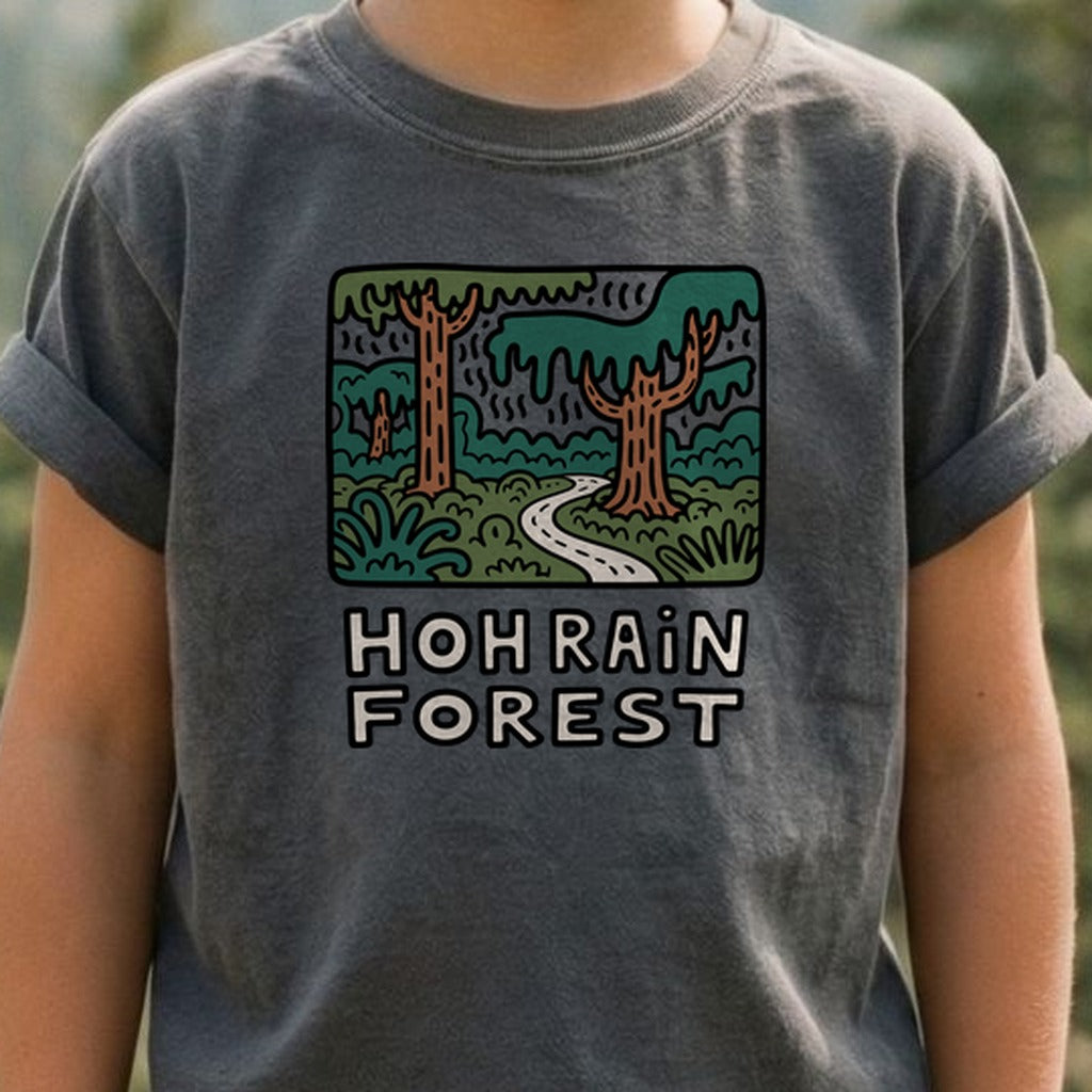 Hoh Rain Forest Kids Cotton T-Shirt