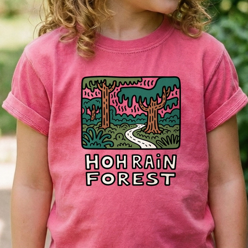 Hoh Rain Forest Kids Cotton T-Shirt