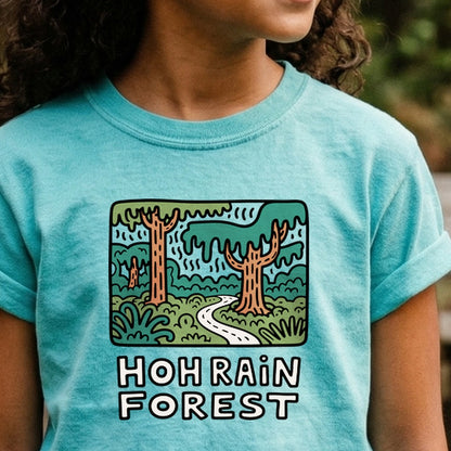 Hoh Rain Forest Kids Cotton T-Shirt