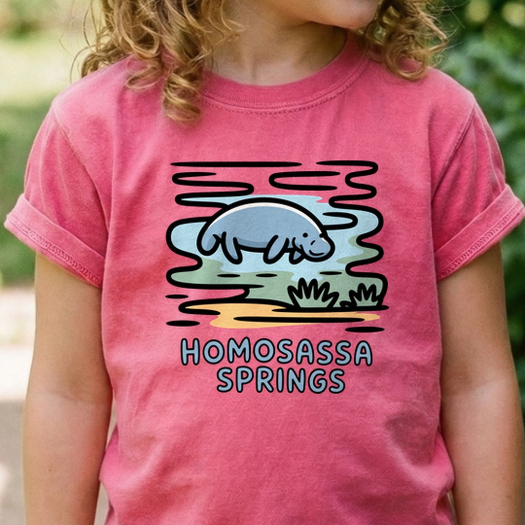 Homosassa Springs Wildlife State Park Kids Cotton T-Shirt