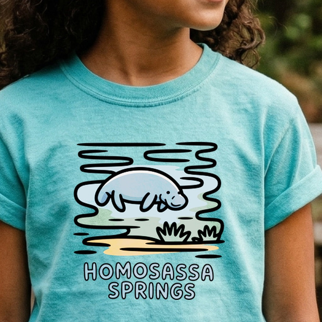 Homosassa Springs Wildlife State Park Kids Cotton T-Shirt