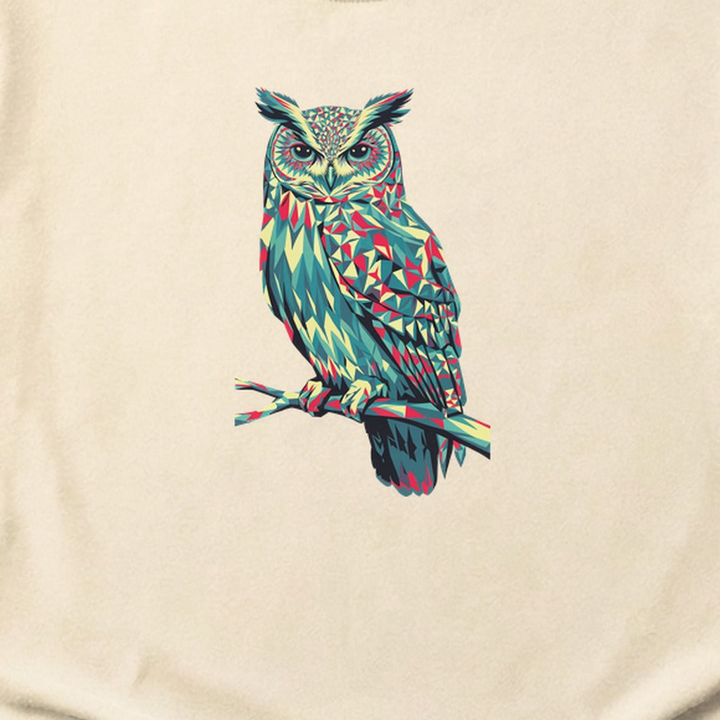 Horned Owl Mosaic Cotton T-Shirt