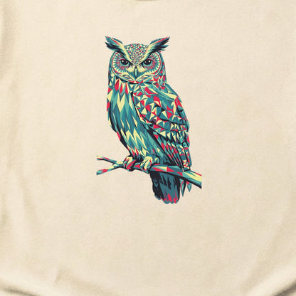 Horned Owl Mosaic Cotton T-Shirt