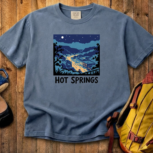 Hot Springs at Night Cotton T-Shirt