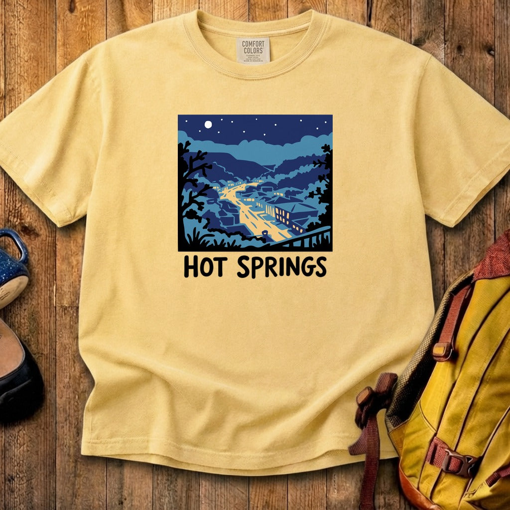 Hot Springs at Night Cotton T-Shirt