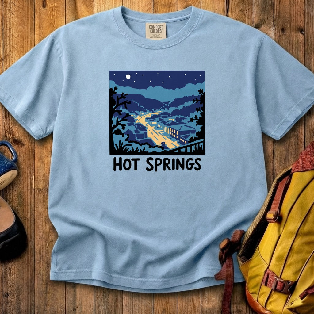 Hot Springs at Night Cotton T-Shirt