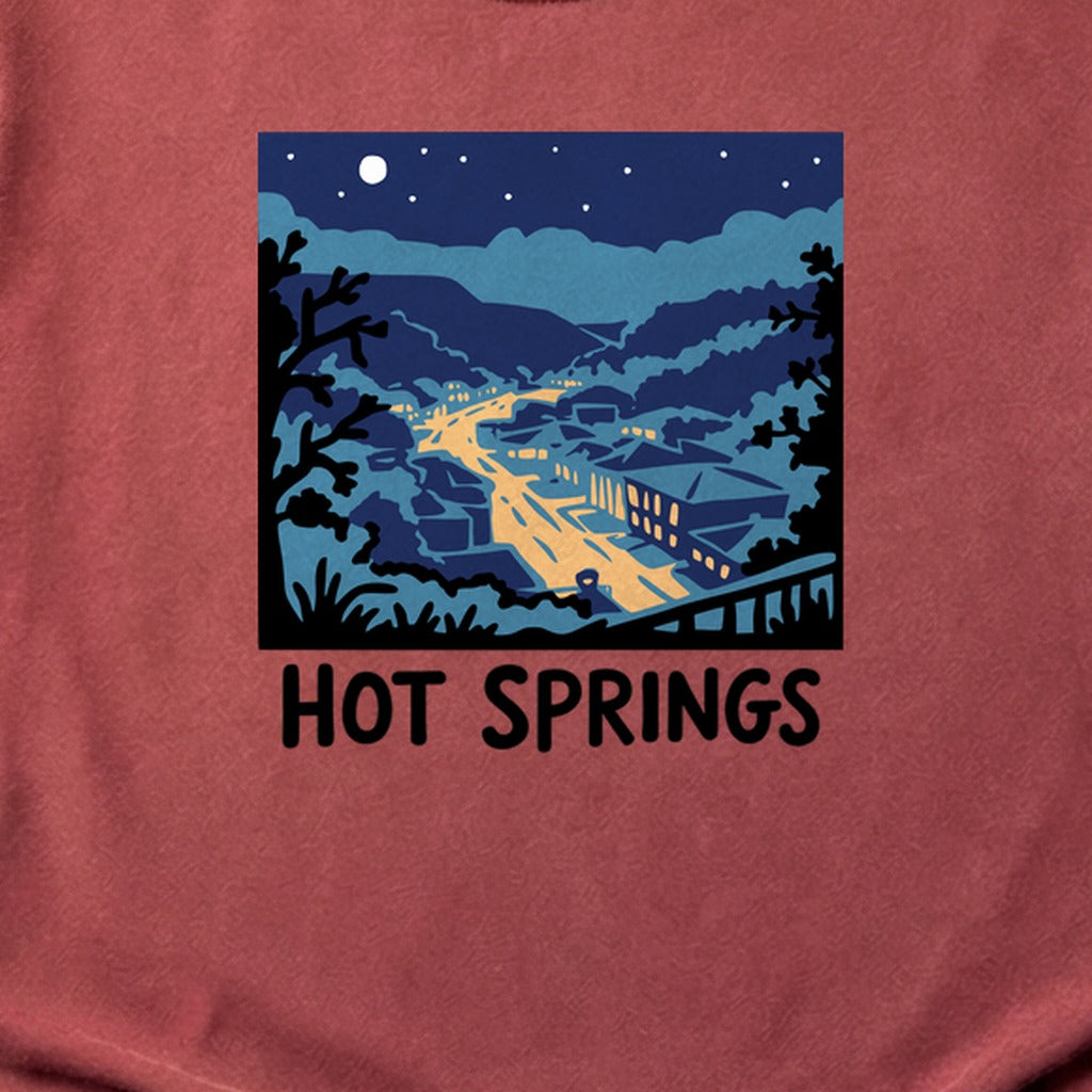 Hot Springs at Night Cotton T-Shirt