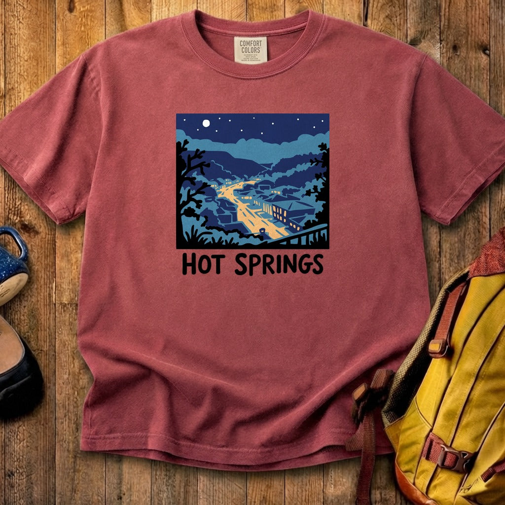 Hot Springs at Night Cotton T-Shirt