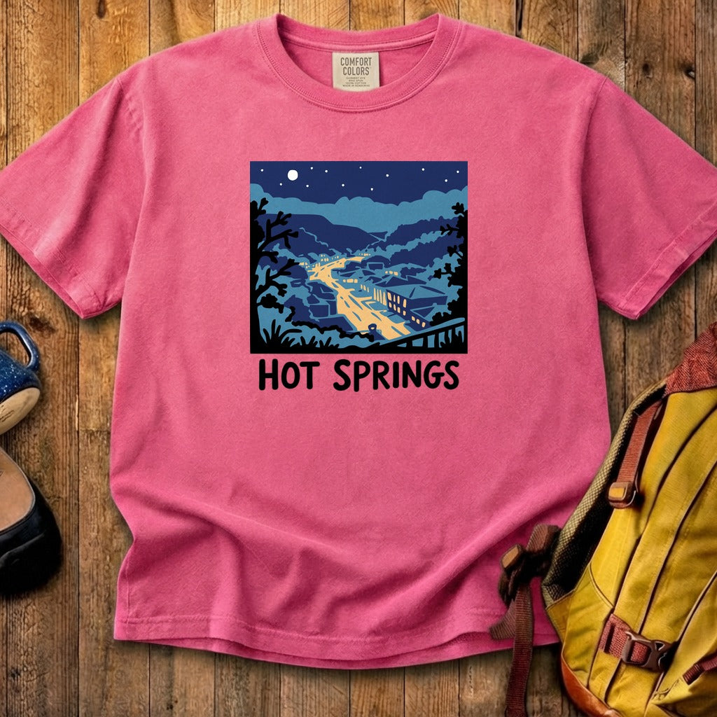 Hot Springs at Night Cotton T-Shirt