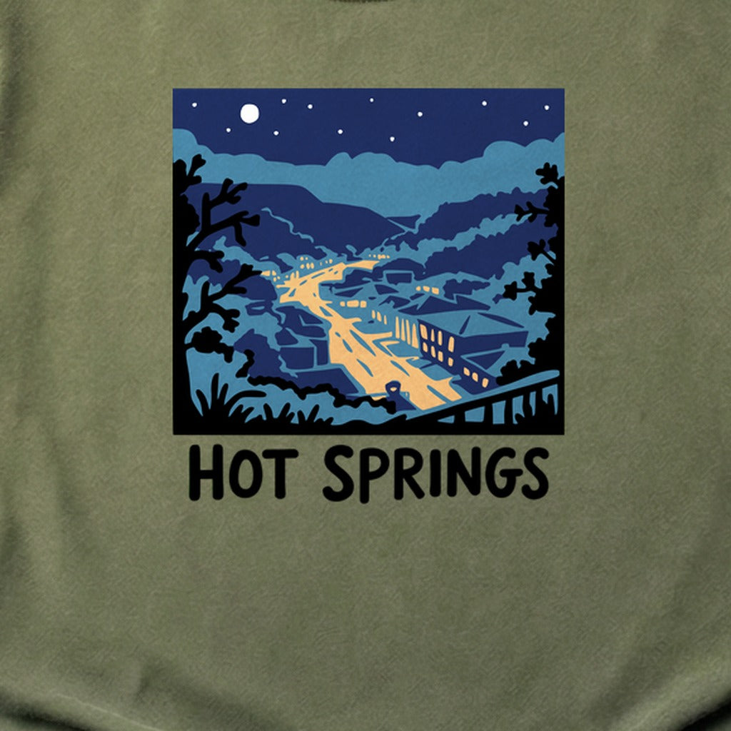 Hot Springs at Night Cotton T-Shirt