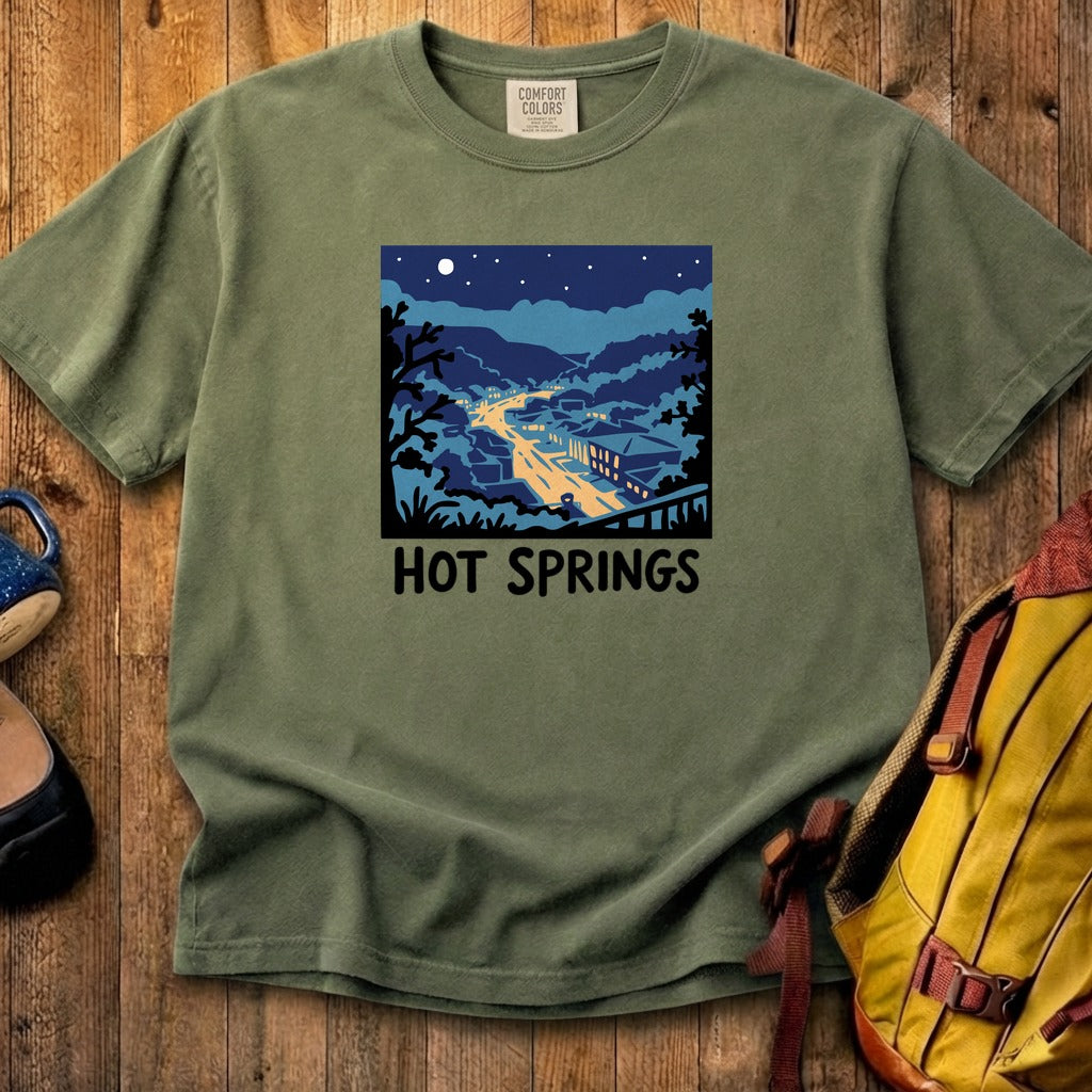 Hot Springs at Night Cotton T-Shirt