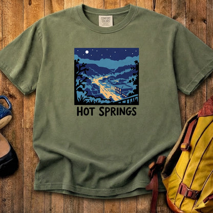 Hot Springs at Night Cotton T-Shirt