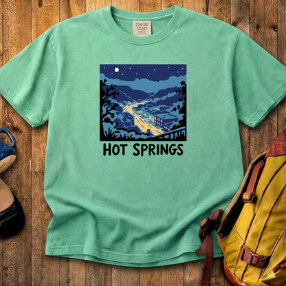 Hot Springs at Night Cotton T-Shirt