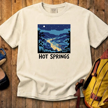 Hot Springs at Night Cotton T-Shirt