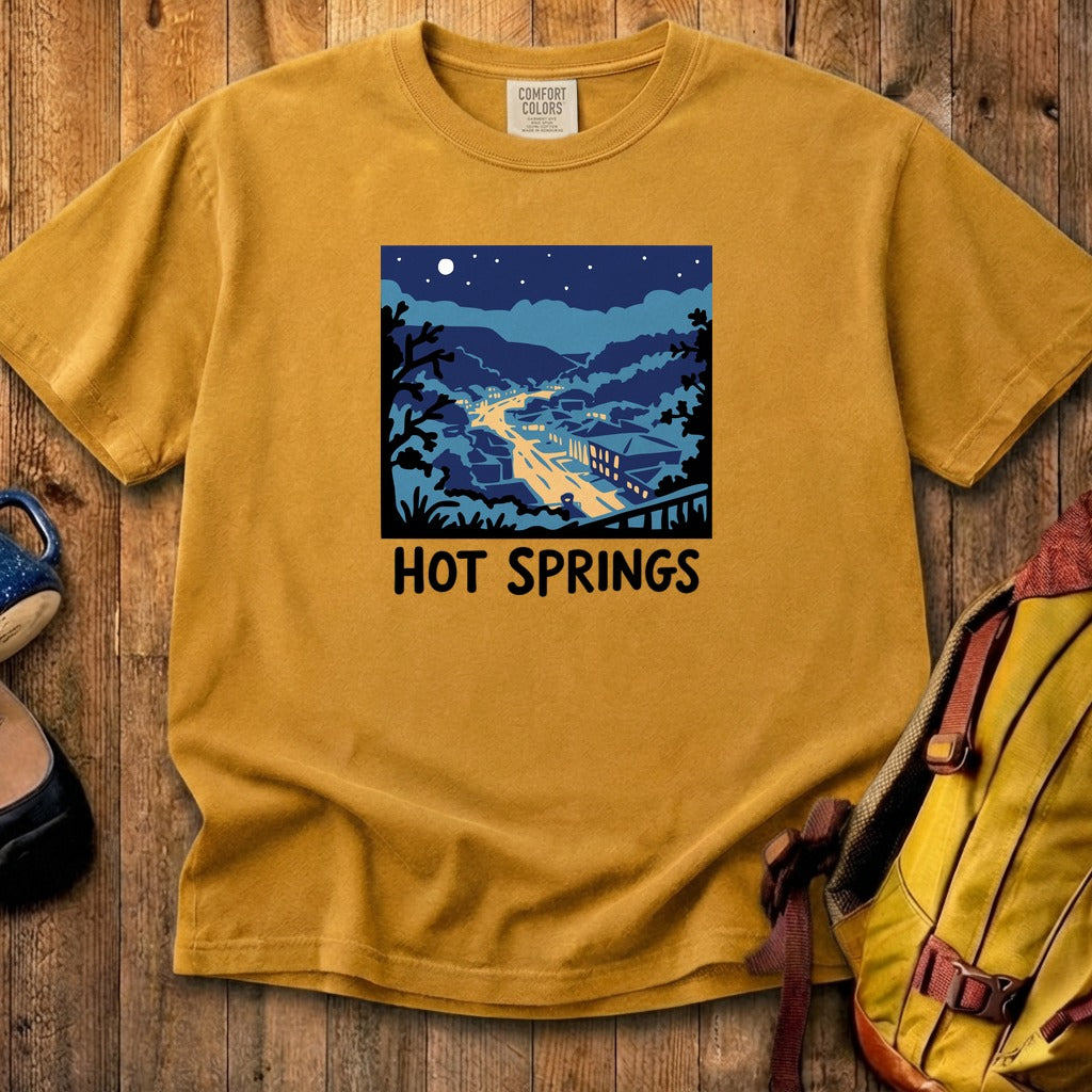 Hot Springs at Night Cotton T-Shirt