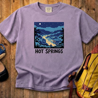 Hot Springs at Night Cotton T-Shirt