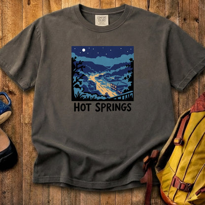 Hot Springs at Night Cotton T-Shirt