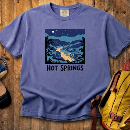 Hot Springs at Night Cotton T-Shirt