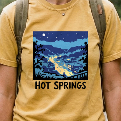 Hot Springs at Night Cotton T-Shirt