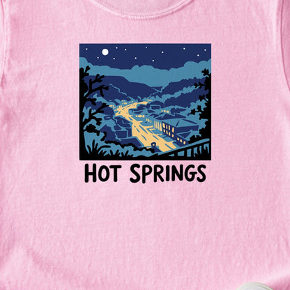 Hot Springs at Night Kids Cotton T-Shirt