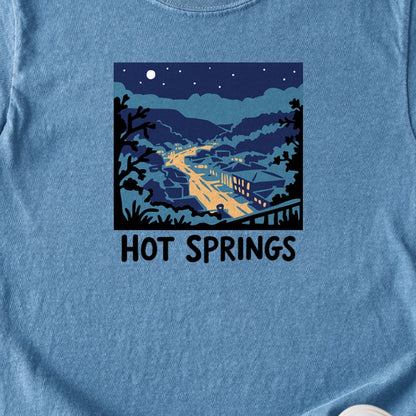 Hot Springs at Night Kids Cotton T-Shirt