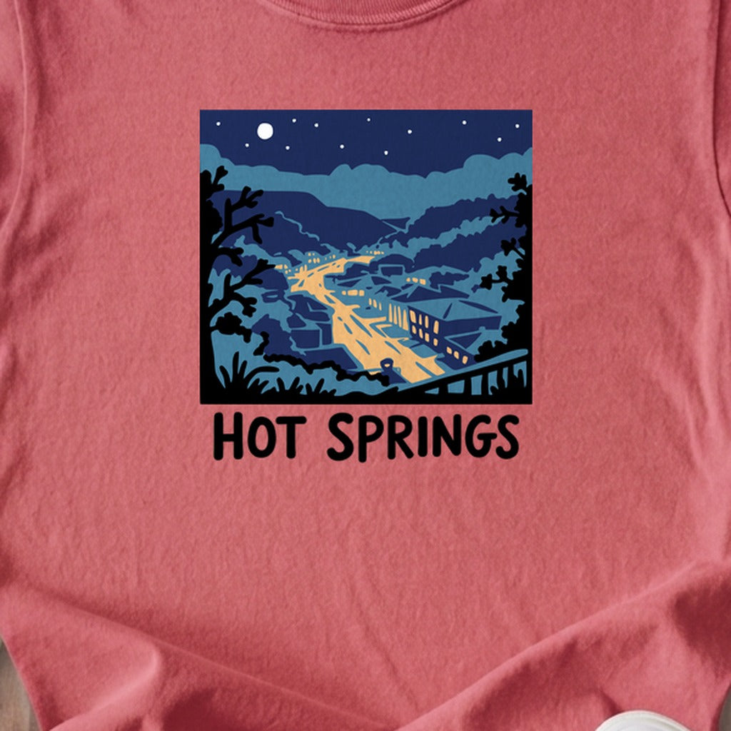 Hot Springs at Night Kids Cotton T-Shirt